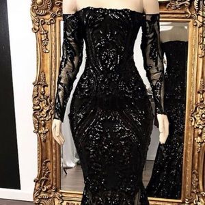 Size 8 Black Sequined Ball Gown